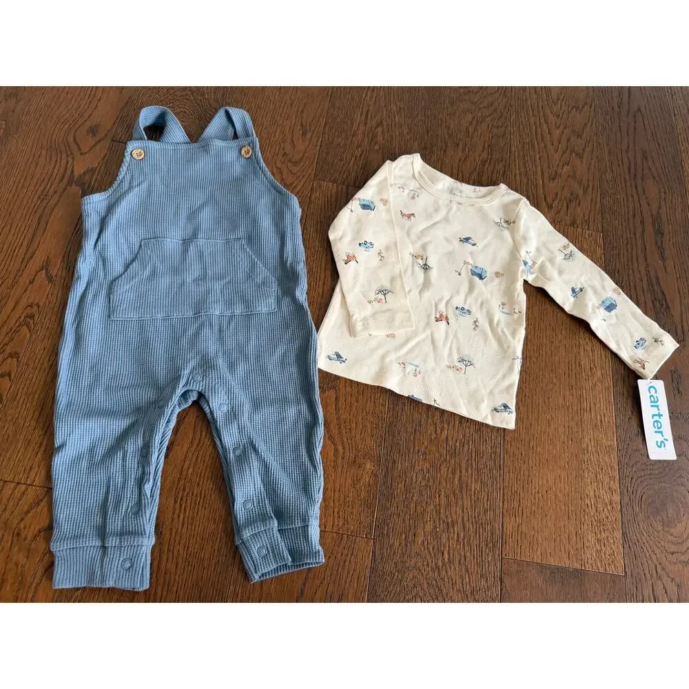 NEW! Carter's 9M Baby Boys 2PCJumpsuit Set